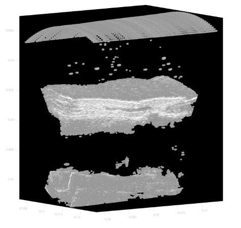 3D reconstruction of multiple B-scans generated by Arc Scan of DIP joint